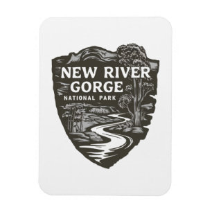 New River Gorge Nationalpark West Virginia Emblem Magnet
