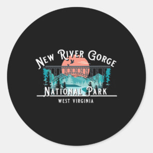 New River Gorge Nationalpark West Virginia Usa So Runder Aufkleber