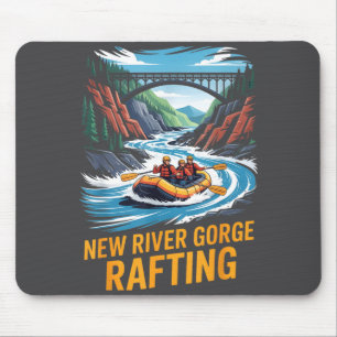 New River Gorge Rafting Whitewater Kayak Outdoor W Mousepad