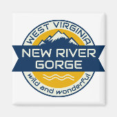 New River Gorge West Virginia Magnet (Vorne)