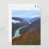 New River Gorge, West Virginia Postkarte (Vorne/Hinten)