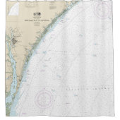 New River Inlet to Cape Fear Nautical Chart 1539 Duschvorhang (Vorderseite)