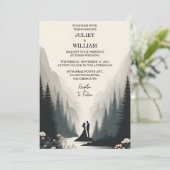New River Rain Cloud Nature Smoky Mountain Wedding Einladung (Stehend Vorderseite)