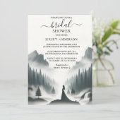 New River Rain Cloud Smoky Mountain Brautparty Einladung (Stehend Vorderseite)