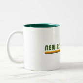 New River Trail Virginia Zweifarbige Tasse (Links)