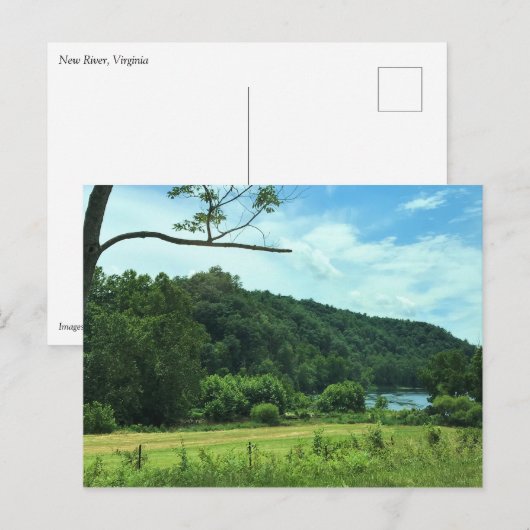 New River, Virginia Postkarte (Vorne/Hinten)