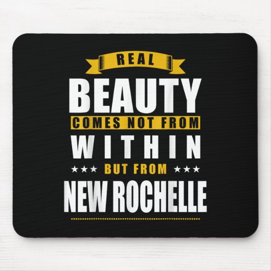New Rochelle - Funny D City Gift  Mousepad (Vorne)