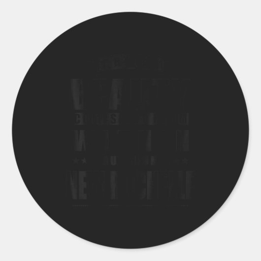 New Rochelle - Funny D City Gift Runder Aufkleber (Vorderseite)