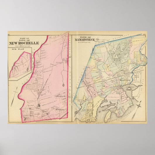 New Rochelle, Mamaroneck, New York Poster (Vorne)