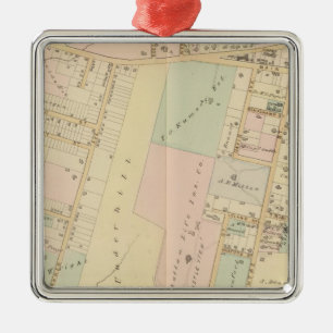New Rochelle, New York Silbernes Ornament