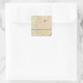 New Rochelle, NY 2 Quadratischer Aufkleber (Tasche)