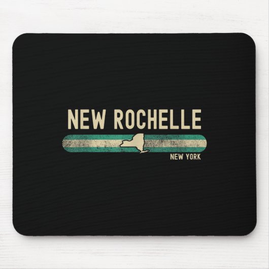 New Rochelle Ny _ New York _ Travel & 80s Styl Mousepad (Vorne)