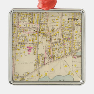 New Rochelle weist 1-2, New York ein Silbernes Ornament