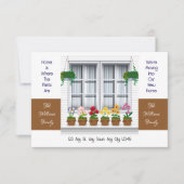 New Roots & Blooming Views New Home Announcement Ankündigung (Vorderseite)