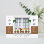 New Roots & Blooming Views New Home Announcement Ankündigung (Stehend Vorderseite)