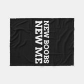 New S New Me Funny Job  Fleecedecke (Vorderseite (Horizontal))