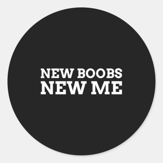 New S New Me Funny Job  Runder Aufkleber (Vorderseite)