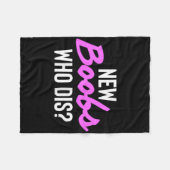 New S Who Dis Surgery Recovery Breast Cancer  Fleecedecke (Vorderseite (Horizontal))