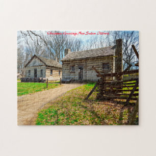 New Salem Illinois.Christmas Grüße Puzzle