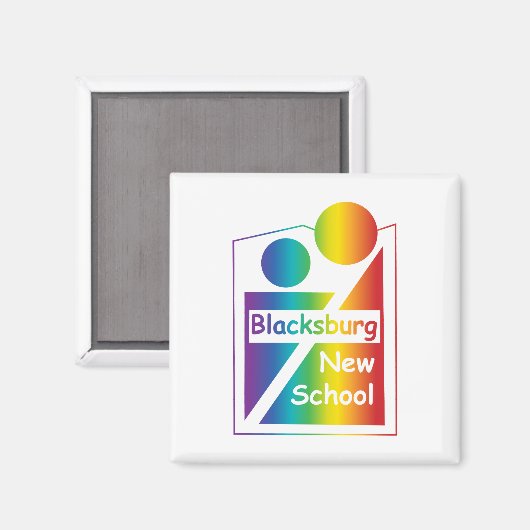 New School Blacksburg Magnet (Vorderseite/Rückseite)