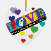 New School Heart Ornament (Vorne)