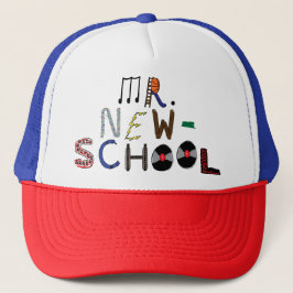 New-School Schriftart Cap Truckerkappe