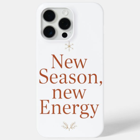 New Season New Energy Motivational Phone Case (Rückseite)