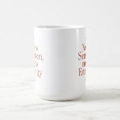 New Season New Energy Motivational Quote Mug Kaffeetasse (Mittel)