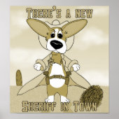 New Sheriff in Town Corgi Poster (Vorne)