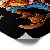 New Sheriff In Town Funny Armadillo Cowboy Western Poster (Ecke)