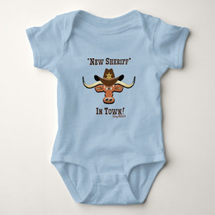 New Sheriff in Town, Longhorn Baby Bodysuit Strampler