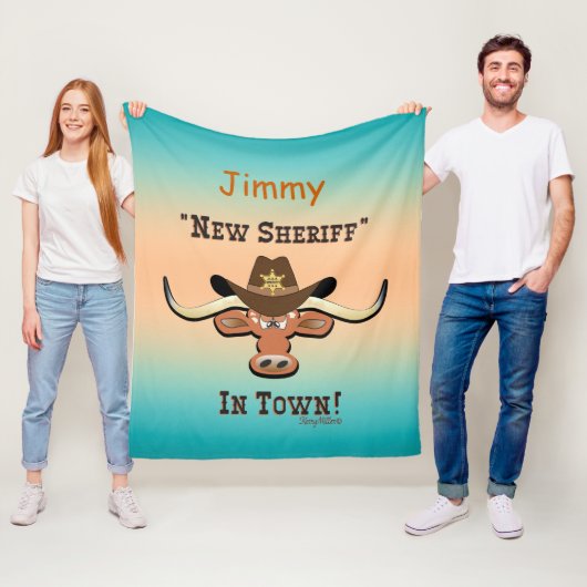 New Sheriff in Town, Longhorn Fleece Blanket (Beispiel)
