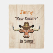 New Sheriff in Town, Longhorn Fleece Blanket (Vorderseite)