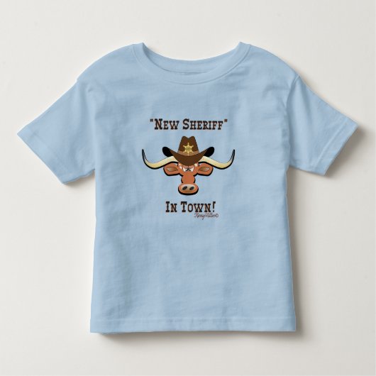 New Sheriff in Town, Longhorn Kleinkind T - Shirt (Vorderseite)