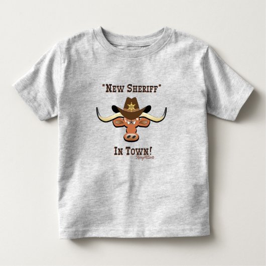 New Sheriff in Town, Longhorn Kleinkind T - Shirt (Vorderseite)