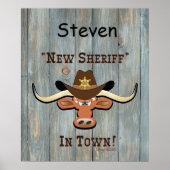 New Sheriff in Town, Longhorn Poster (Vorne)