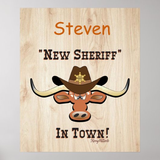 New Sheriff in Town, Longhorn Poster (Vorne)