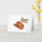 New Sheriff Karte (Gelbe Blume)