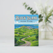 New Shoreham Rhode Island Postkarte (Stehend Vorderseite)