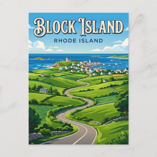 New Shoreham Rhode Island Postkarte (Vorderseite)
