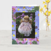 New Sister Karte (Gelbe Blume)