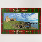 New Slains Castle - Hay Clan Tartan Jigsaw Puzzle (Horizontal)