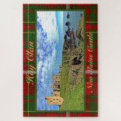 New Slains Castle - Hay Clan Tartan Jigsaw Puzzle (Vertikal)