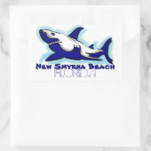 New Smyrna Beach Florida Blue Hai Aufkleber (Tasche)