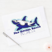 New Smyrna Beach Florida Blue Hai Aufkleber (Umschlag)