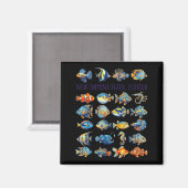 New Smyrna Beach Florida Farbiger Fisch Design Magnet (Vorderseite/Rückseite)