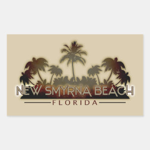 New Smyrna Beach Florida palm Aufkleber