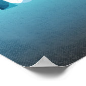 New Smyrna Beach Florida Surfboard Surfbrett Poster (Ecke)