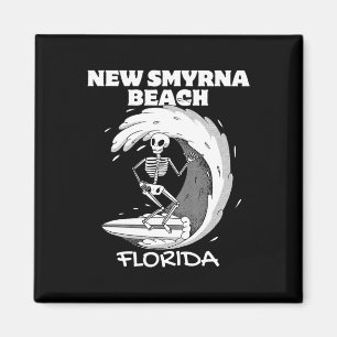 New Smyrna Beach Florida Surfen Vintage Retro Surf Magnet