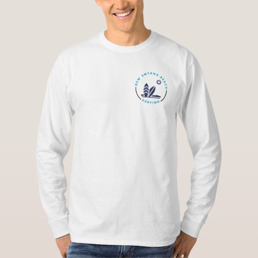 New Smyrna Beach Florida Surfing T - Shirt (Vorderseite)